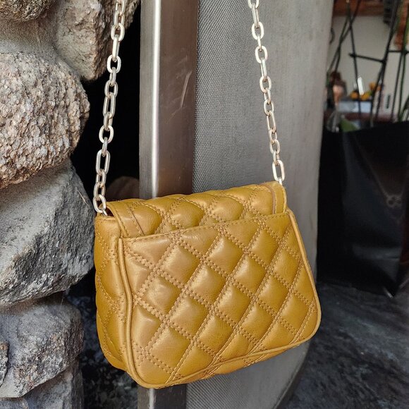 Banana Republic Gold Quilted Mini Shoulder Bag - Picture 6 of 14